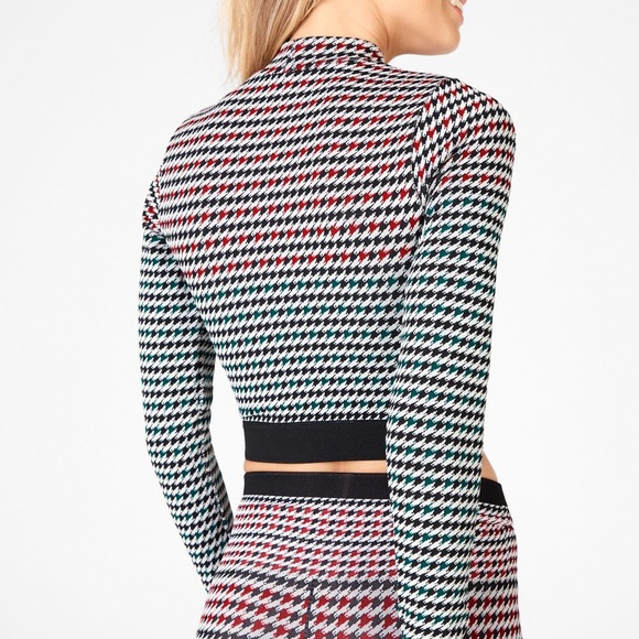 Fabletics Camryn Houndstooth Seamless Long-Sleeve - Picture 3 of 6